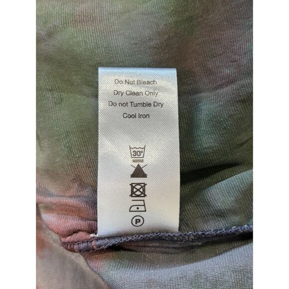 Kyla Seo Raeli Shirt Velvet Top in Deep Camo Tie Dye - Sz S - NWT - Picture 8 of 8